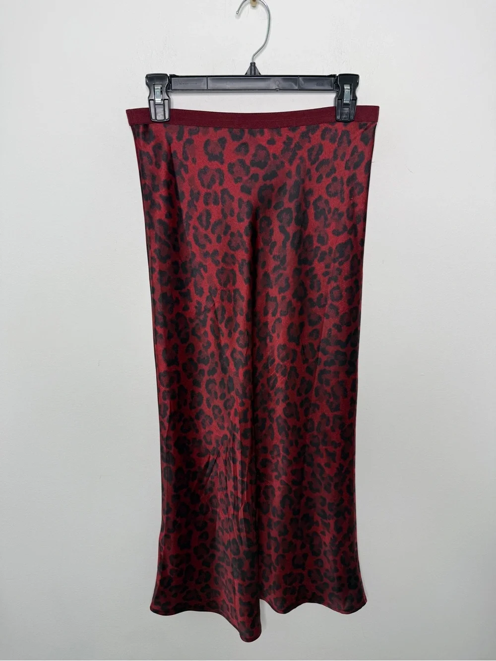 Anine Bing Bar Silk Midi Skirt S